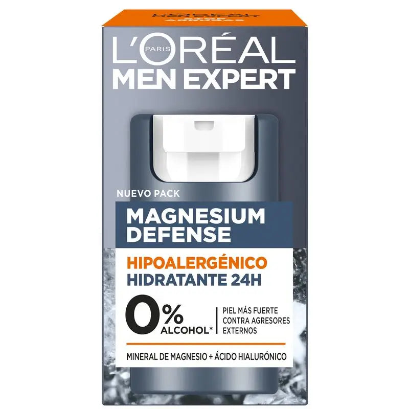 L'Oréal Paris Men Expert Hypoallergene Feuchtigkeitscreme: Magnesium Mineral & Hyaluronsäure