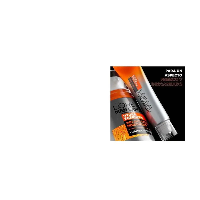 L'Oréal Paris Men Expert Hydra Energetic 24H Anti-Müdigkeit Feuchtigkeitscreme für Männer mit Vitamin C und Protein - 50 ml