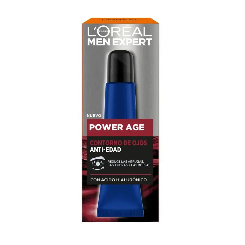 L'Oréal Paris Men Expert Power Age Anti-Ageing Augenkontur mit Hyaluronsäure [Neue Vitalift Packung].