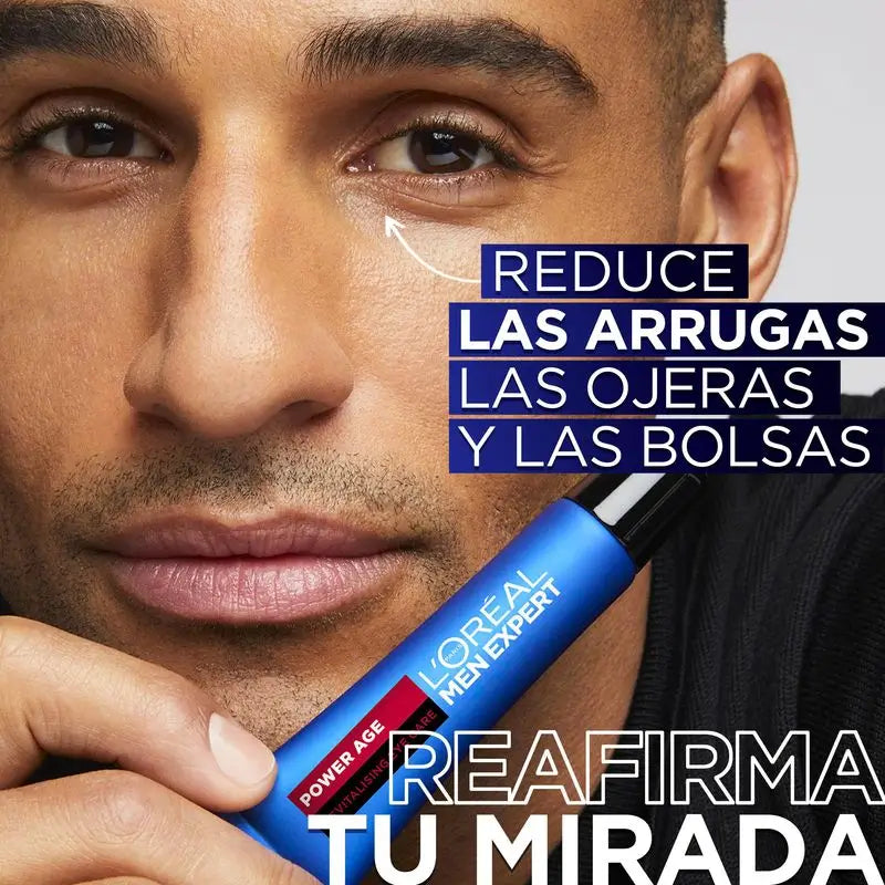 L'Oréal Paris Men Expert Power Age Anti-Ageing Augenkontur mit Hyaluronsäure [Neue Vitalift Packung].