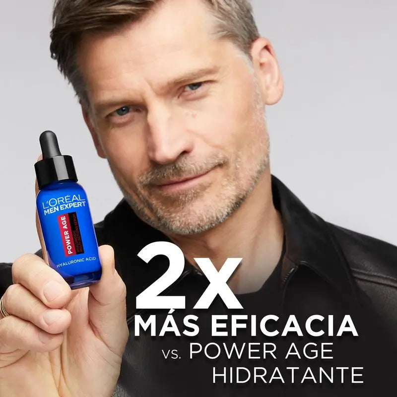 L'Oréal Paris Men Expert Power Age Serum: Anti-Ageing mit Hyaluronsäure, mindert Falten