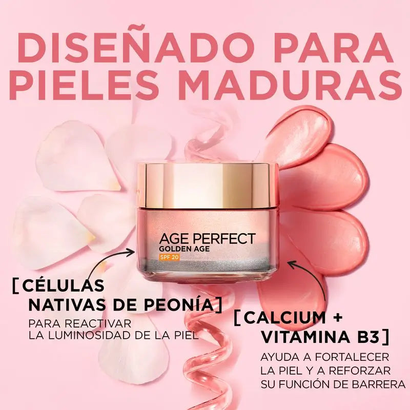 L'Oréal Paris Age Perfect Golden Age Sun Protection Day Cream Spf 20 Reife und matte Haut