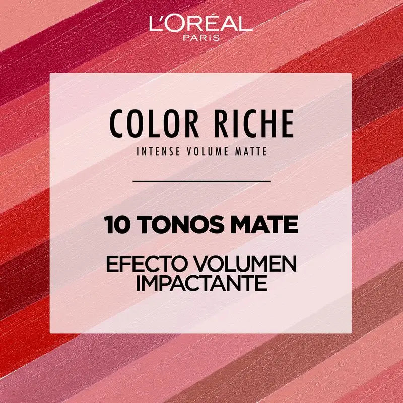 L'Oréal Paris Lippenstift Color Riche Intensives Volumen Matte Farbton 346 Rouge Determin