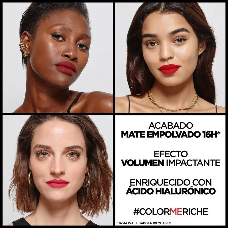 L'Oréal Paris Lippenstift Color Riche Intensives Volumen Matte Farbton 346 Rouge Determin