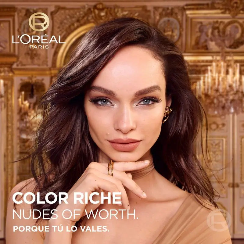 L'Oréal Paris Lippenstift Farbe Riche Nudes of Worth Matte Shade 520 Nude Defiant