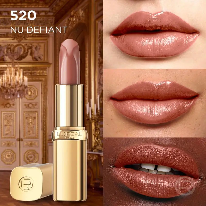 L'Oréal Paris Lippenstift Farbe Riche Nudes of Worth Satin Shade 520 Nude Defiant
