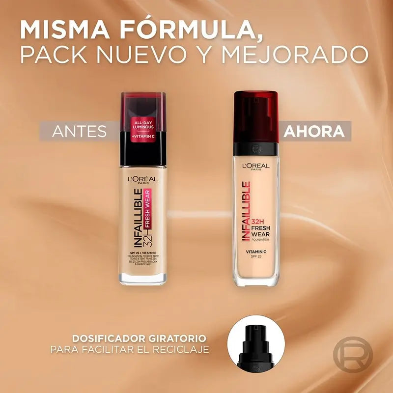 L'Oréal Paris Infaillible Foundation 32H Freshwear 30Ml Farbton 135