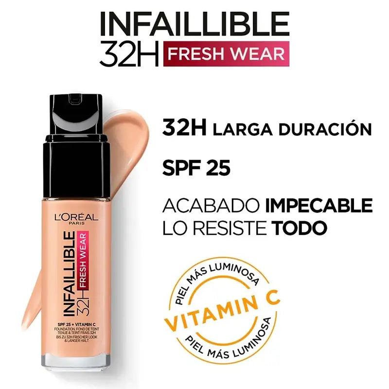 L'Oréal Paris Infaillible Foundation 32H Freshwear 30Ml Farbton 200