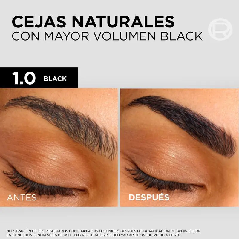 L'Oréal Paris Brauenfarbe Semi-Permanent Brauenfarbe 1.0 Schwarz