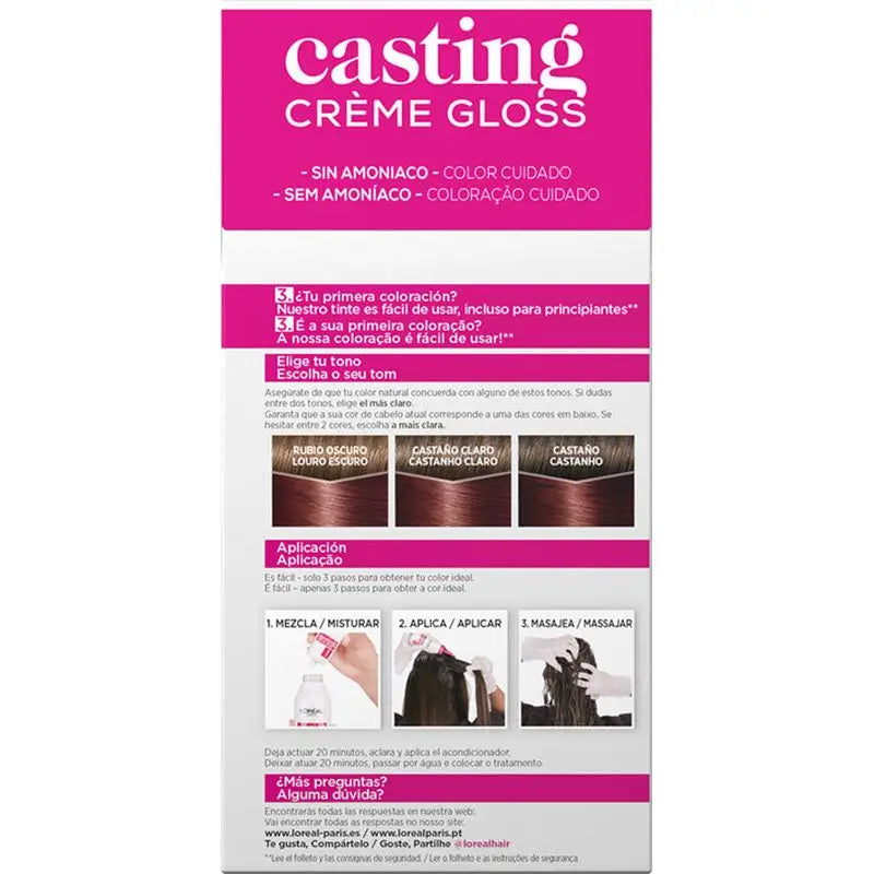 L'Oréal Paris Casting Creme Gloss Farbe Bad 550 Auburn
