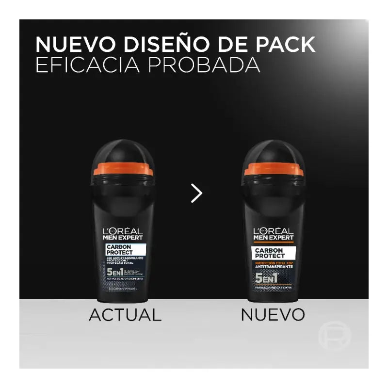 L'Oreal Paris Deodorant Roll-On, Total Protection 48H, Für Männer, 50 ml