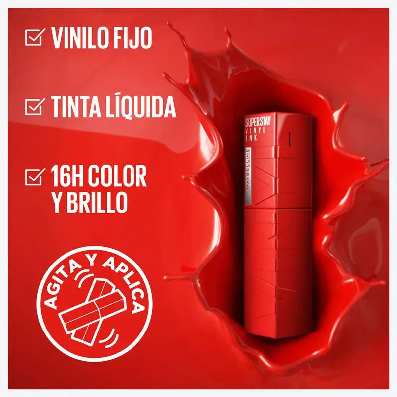 Maybelline New York Superstay Vinyl Ink Lippenstift Farbton 125 Keen