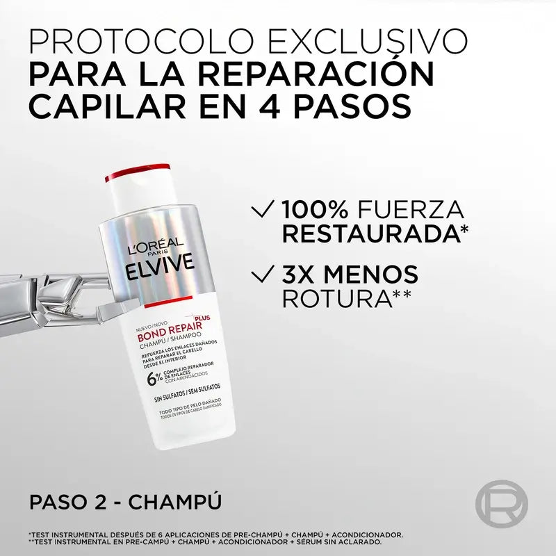 L'Oréal Paris Elvive Bond Repair Plus Kräftigendes Shampoo, 200 ml