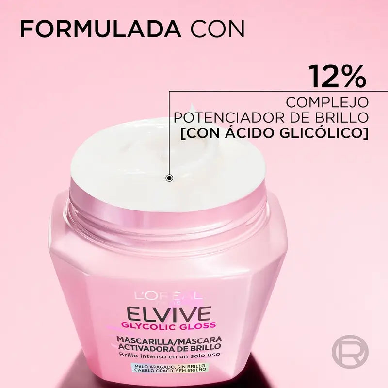 L'Oréal Paris Elvive Glykolglanz-Glanzaktivierende Maske, 310 ml