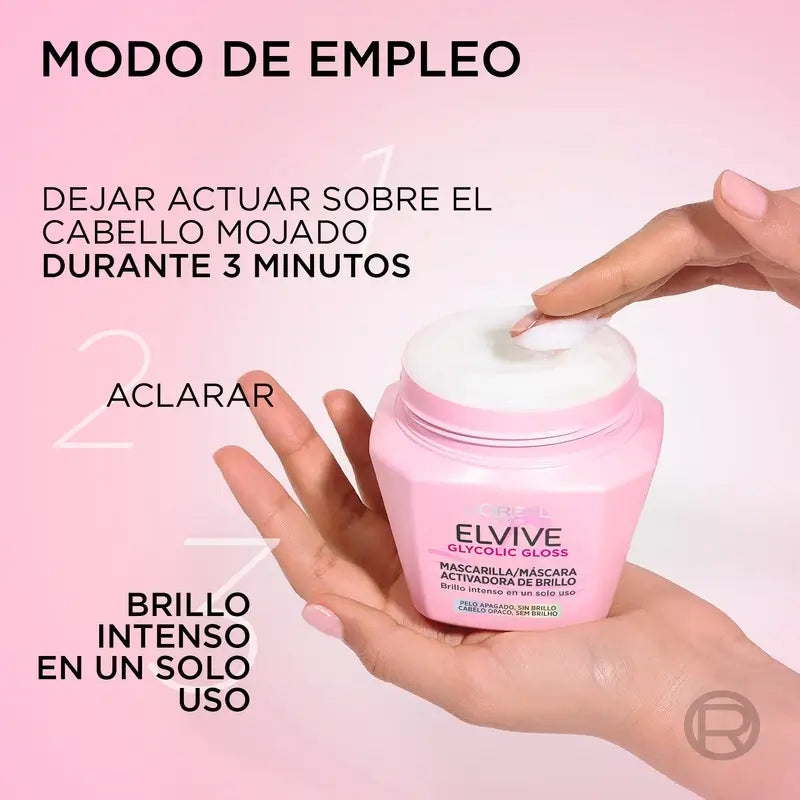 L'Oréal Paris Elvive Glykolglanz-Glanzaktivierende Maske, 310 ml