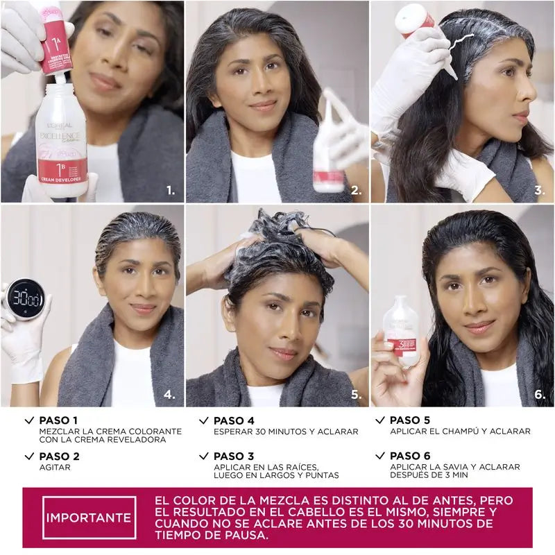 L'Oréal Paris Excellence Creme Dauerhafte Haarfarbe - Farbton 4.15 Eiskaltes Dunkelbraun