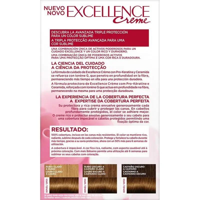L'Oréal Paris Excellence Creme Dauerhafte Haarfarbe - Farbton 5.3 Praline Chocolate