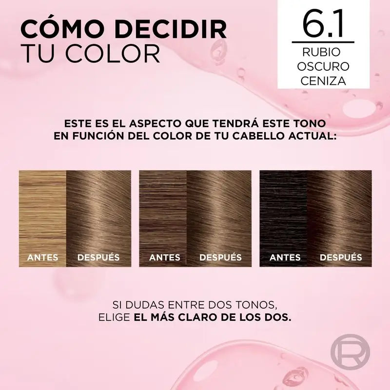 L'Oréal Paris Excellence Creme Dauerhafte Farbe - Farbton 6.1 Dunkles Aschblond