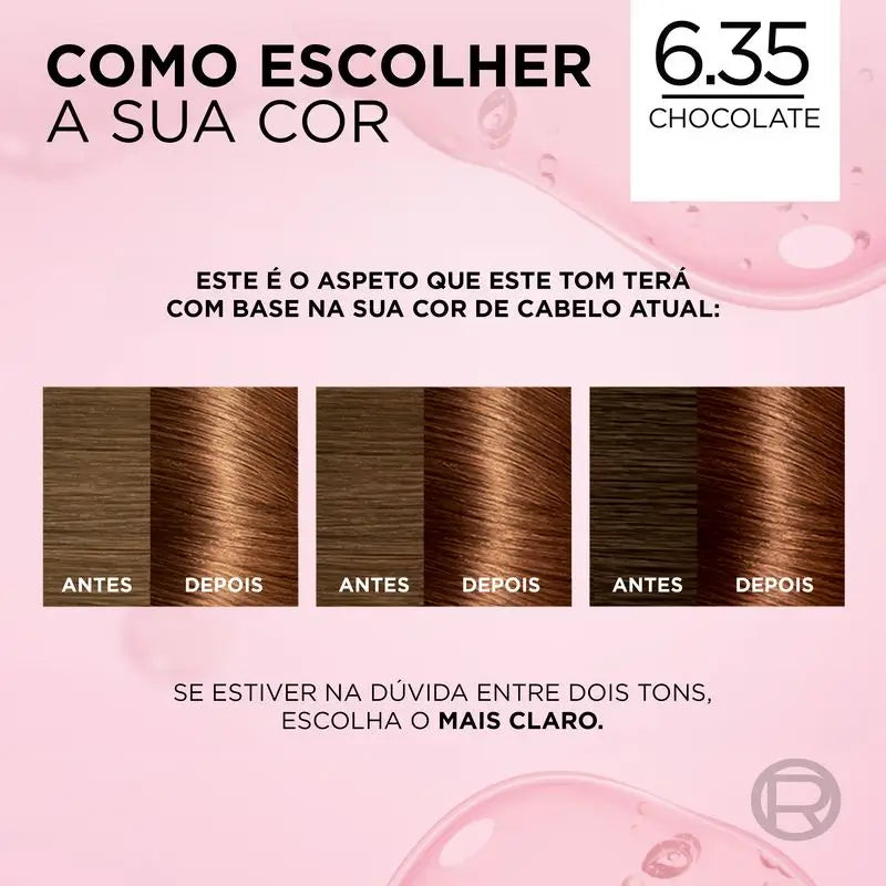 L'Oréal Paris Excellence Creme Dauerhafte Haarfarbe - Farbton 6.35 Schoko