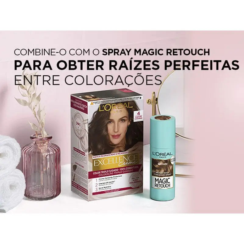 L'Oréal Paris Excellence Creme Dauerhafte Haarfarbe - Farbton 6.35 Schoko