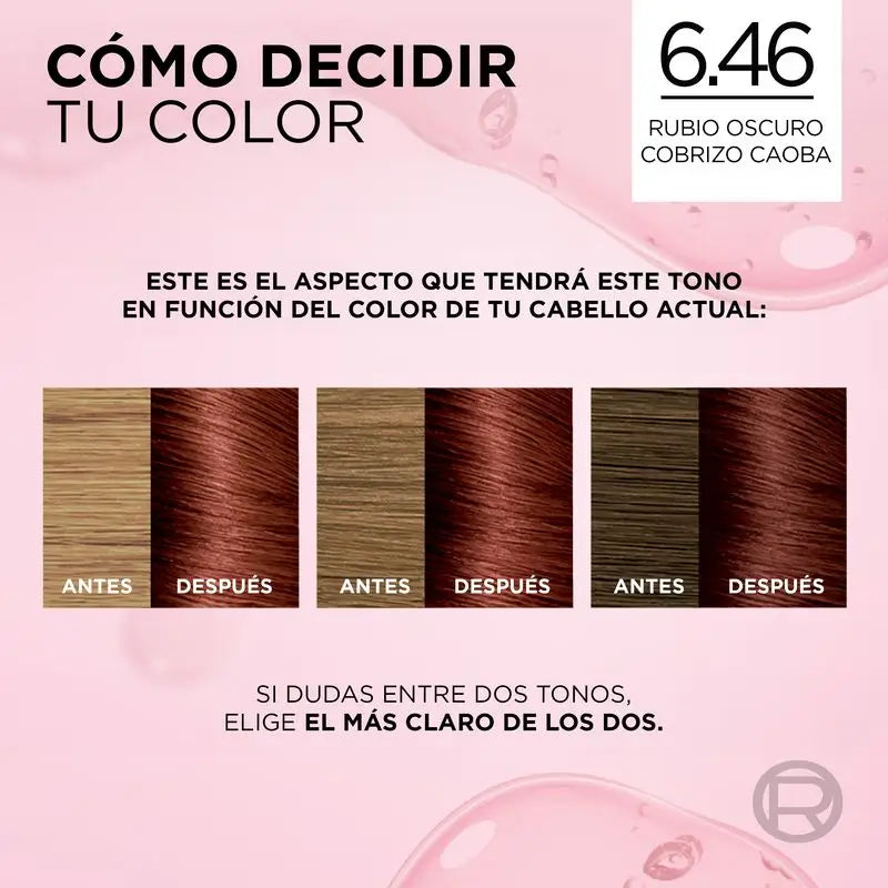L'Oréal Paris Excellence Creme Dauerhafte Haarfarbe - Farbton 6.46 Kastanienbraun-Kupfer-Dunkelblond