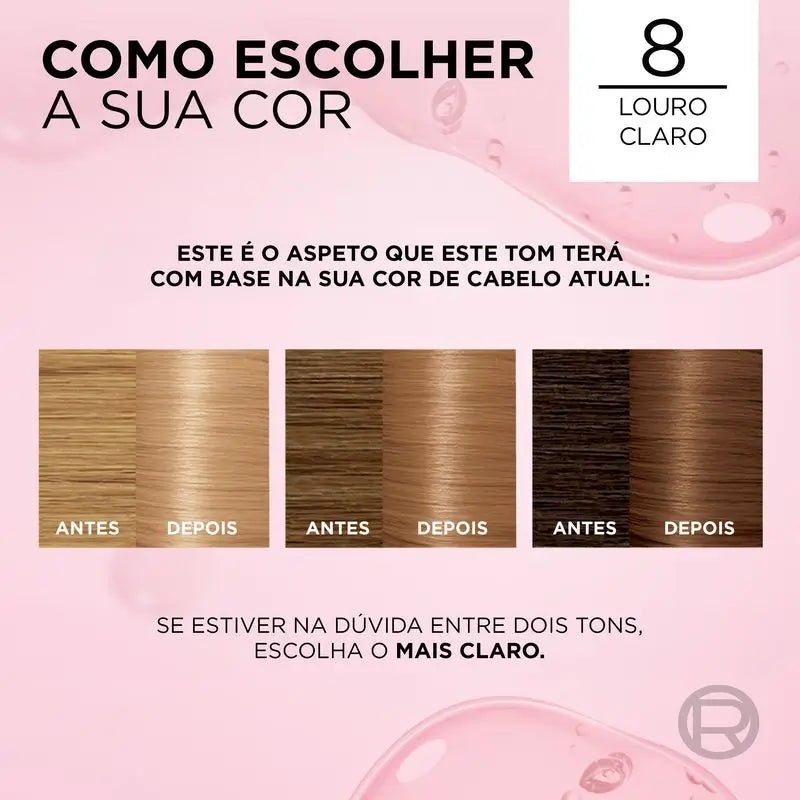 L'Oréal Paris Excellence Creme Dauerhafte Haarfarbe - Farbton 8 Hellblond