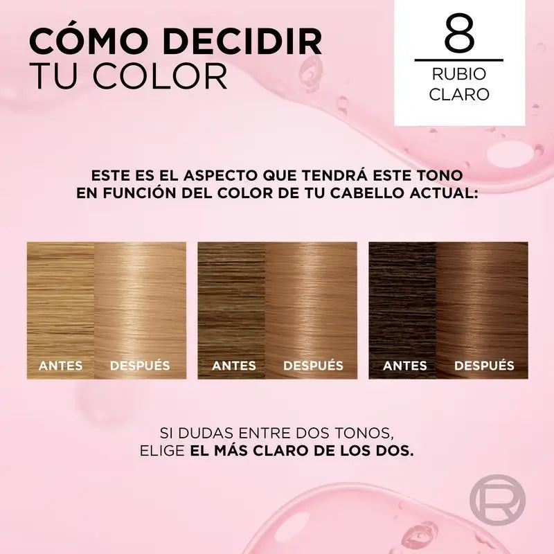 L'Oréal Paris Excellence Creme Dauerhafte Haarfarbe - Farbton 8 Hellblond