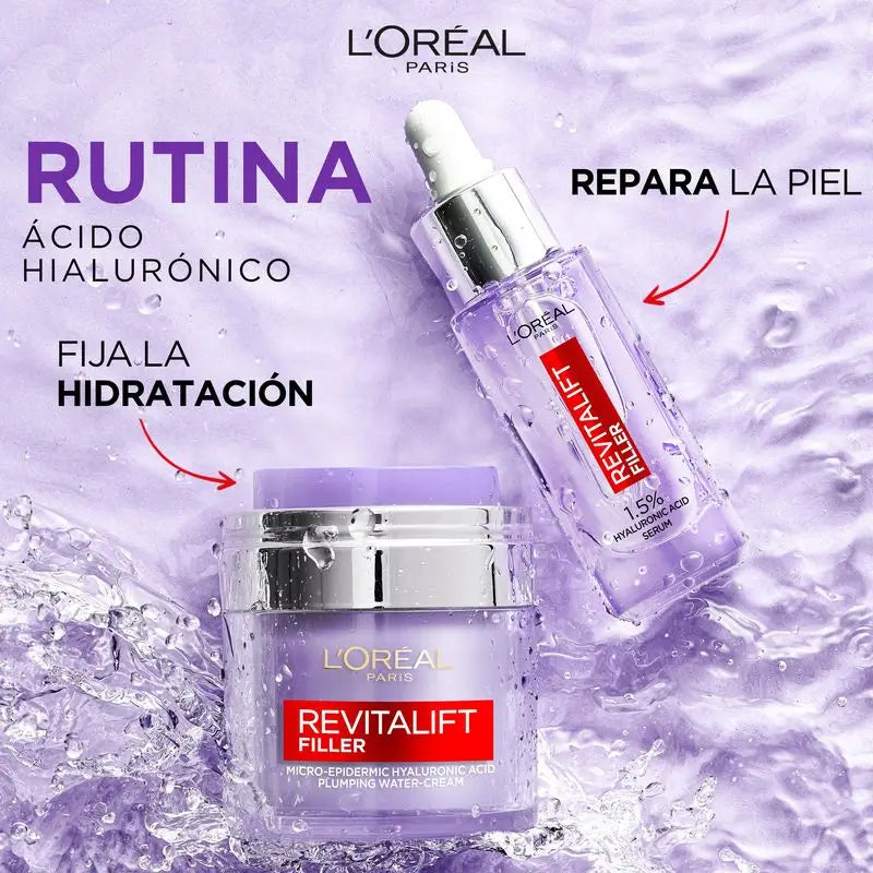 L'Oréal Paris Revitalift Filler Creme-Gel: Hyaluronsäure & 3 Ceramide, intensive Hydratation