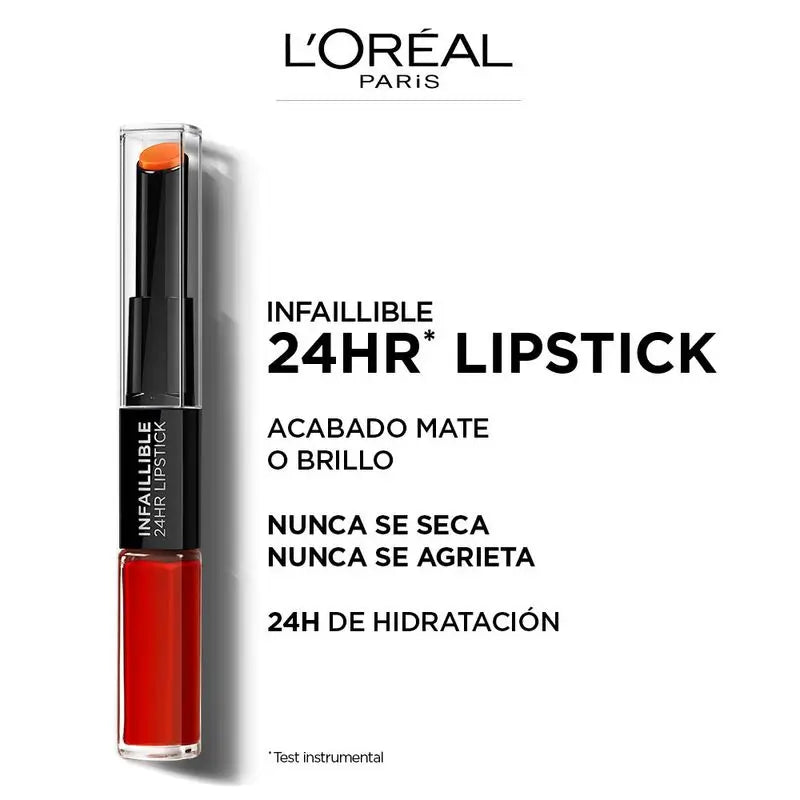 L'Oréal Paris Infallible 24H 404 Corail Constant Coral Permanenter Lippenstift