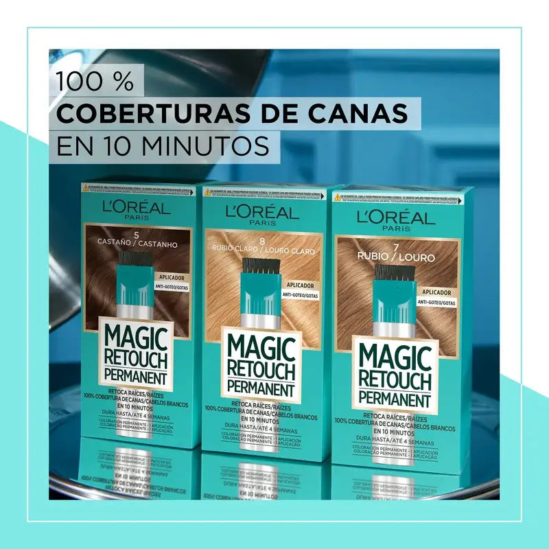L'Oréal Paris Magic Retouch Permanent – Nachfärben der Haarwurzeln 02 Schwarz 18 ml