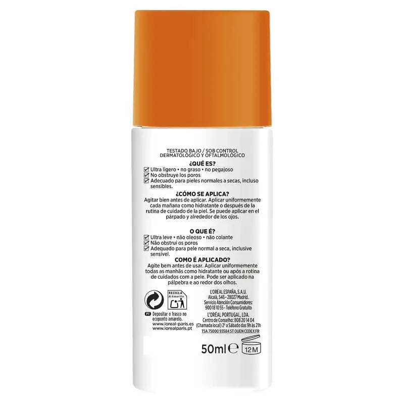 L'Oreal Paris Männer Expert Hydra Energetic Tägliches Fluid Spf50+ 50Ml