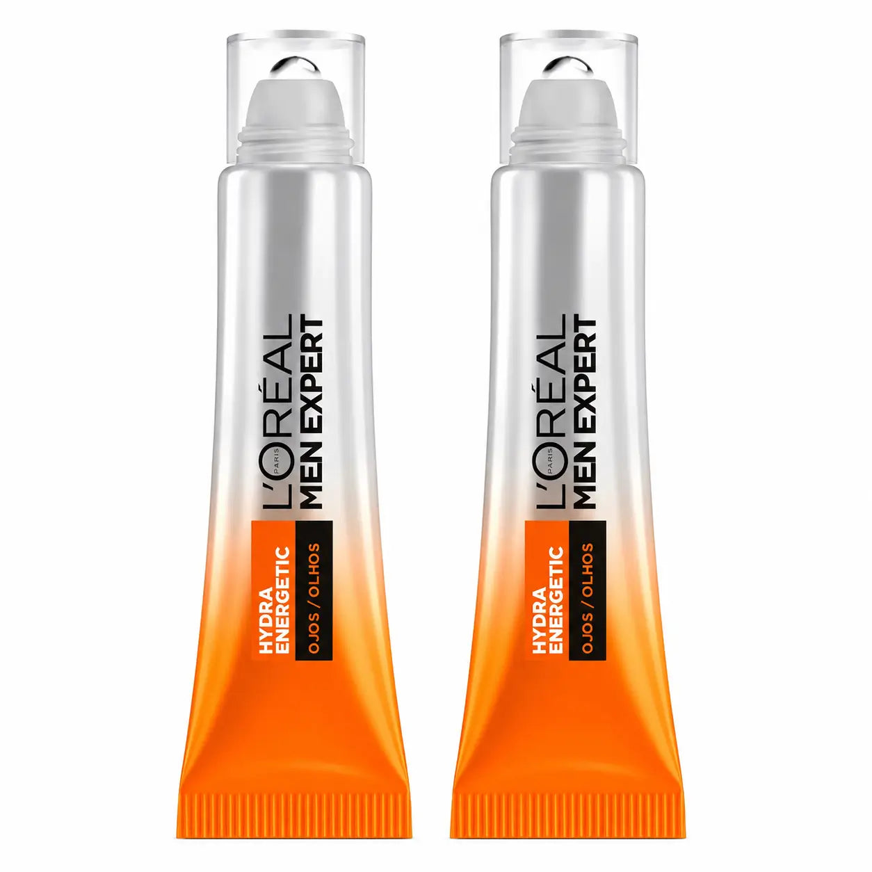 L'Oréal Paris Men Expert Hydra Energetic Roll-On Eyes Ice Effect Anti-Bags & Anti-Dark Circles For Men - 10 Ml , Packung 2