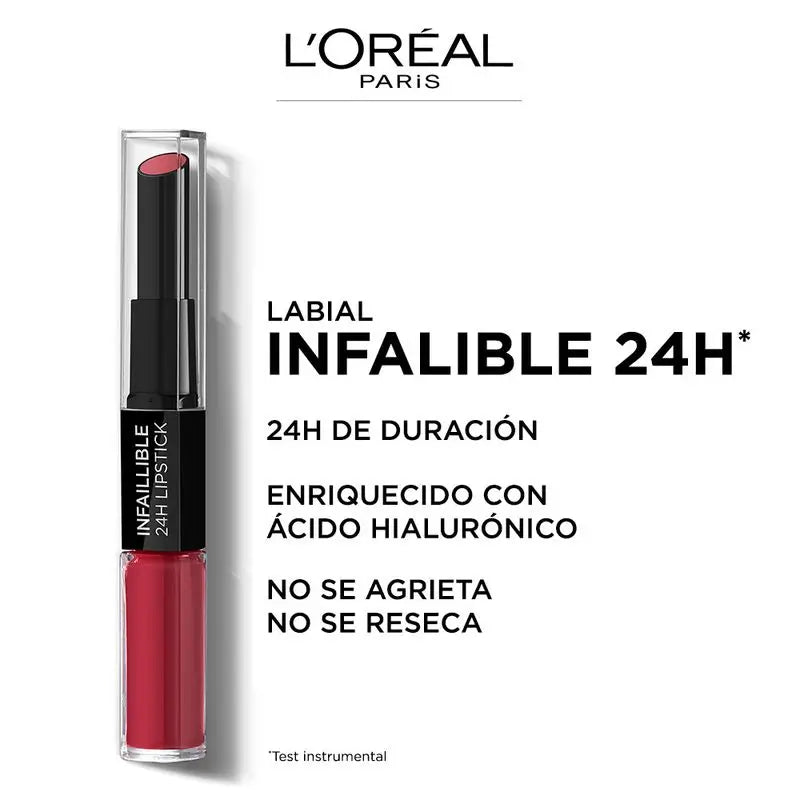 L'Oréal Paris 24H Unfehlbarer permanenter Lippenstift Farbton 804 Metro-Proof Rose