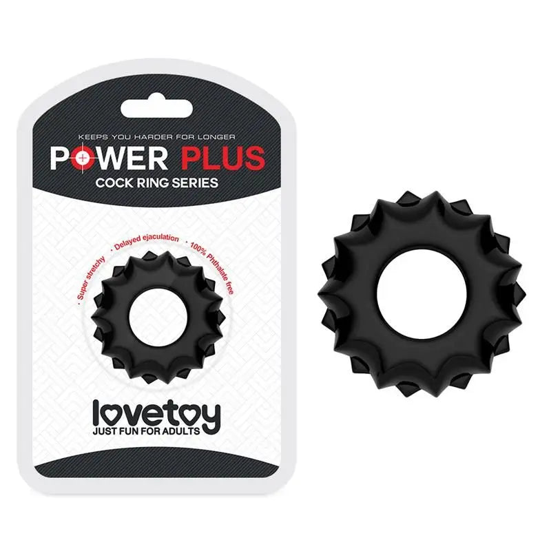 Lovetoy Penis Ring Power Plus Schwarz Modell 1