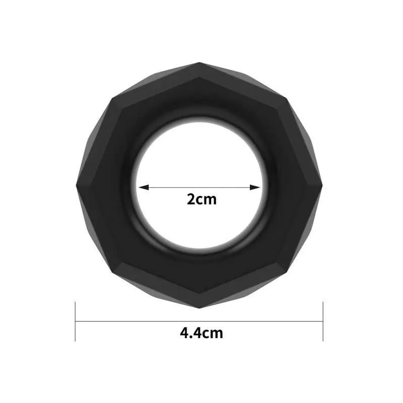 Lovetoy Penis Ring Power Plus Schwarz Modell 4