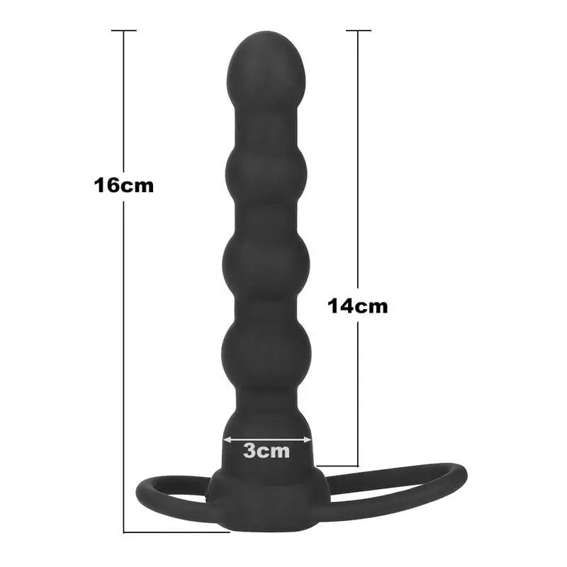 Lovetoy Double Prober Anal Plug mit Vibration Schwarz
