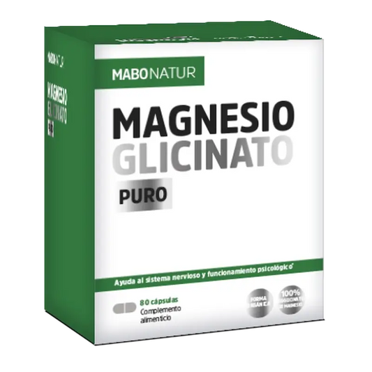 Mabonatur Magnesium Glycinat, Rein, 80 Kapseln