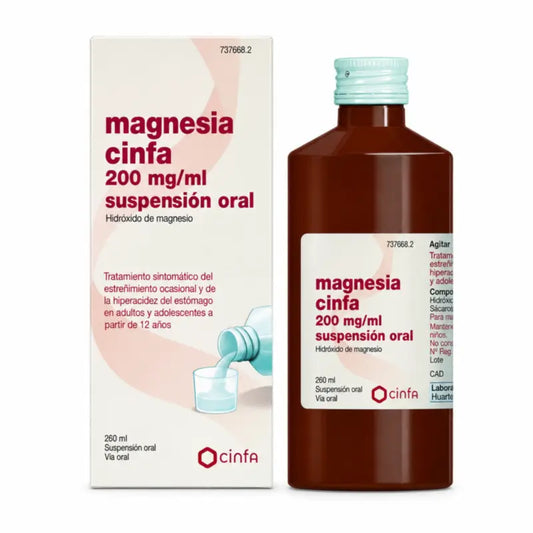 Magnesia Cinfa 200 mg/ml Suspension zum Einnehmen 260 ml
