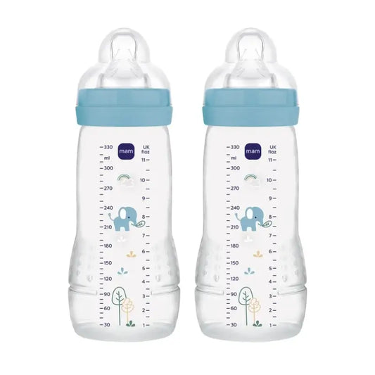 Mam Baby Baby Easy Active Flasche Hellblau, 2X330Ml