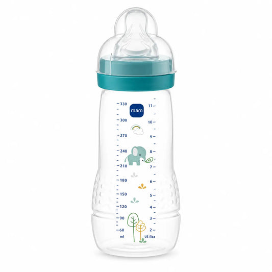 Mam Baby Easy Active Babyflasche Hellblau, 330Ml