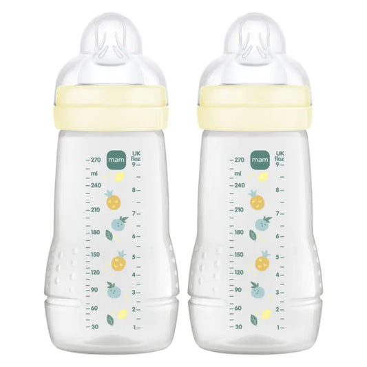 Mam Baby Easy Active Babyflasche Neutral glänzend, 2X270Ml