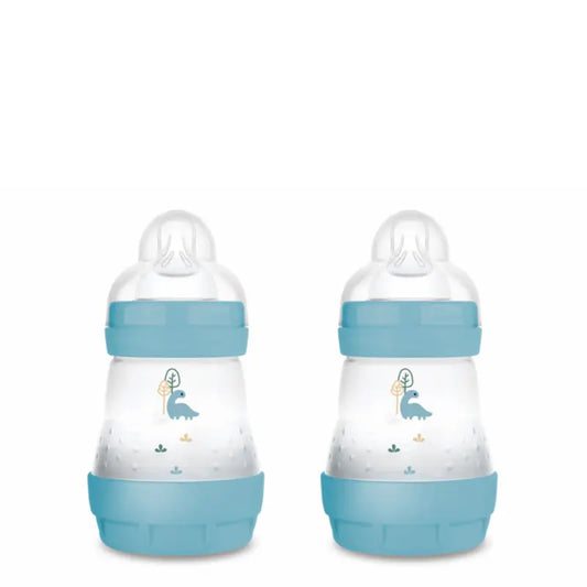 Mam Baby Easy Start Anti-Colic Flasche Blau Matt, 2X160Ml