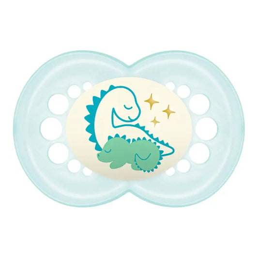 Mam Pacifier Original Night 16+ Silicone Blue, 2 units