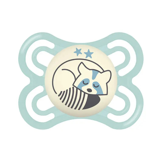 Mam Perfect Night Dummy, 2–6 months, Blue Silicone, 1 piece