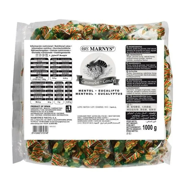 Marnys Karamellhonig Minze Eukalyptus Eukalyptus Propolis , 1 kg