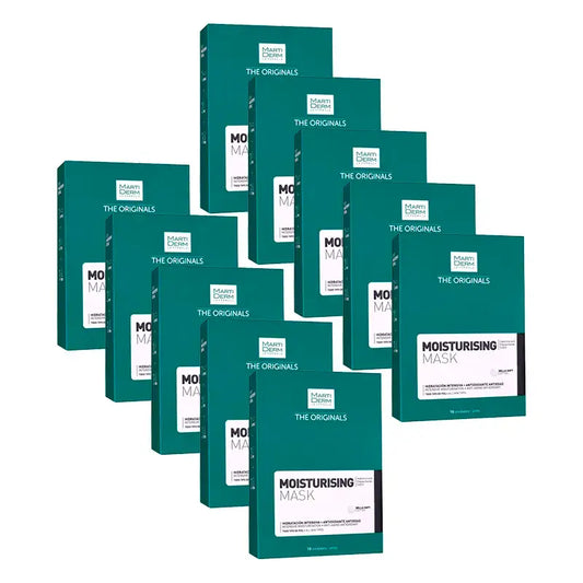Martiderm Feuchtigkeitsmaske – Intensive Feuchtigkeitspflege, 10 × 10 Stück