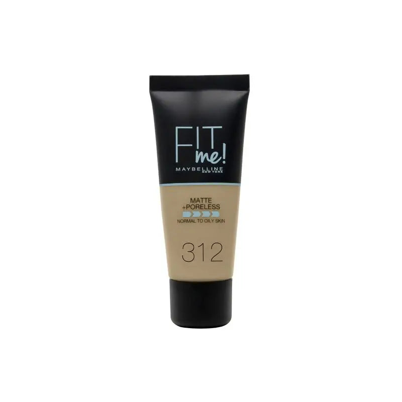 Maybelline New York Fit Me Matte & Refine Foundation Foundation Farbton 312 Golden Calca Ihr Ton & Textur Medium Dark Skin - 30Ml