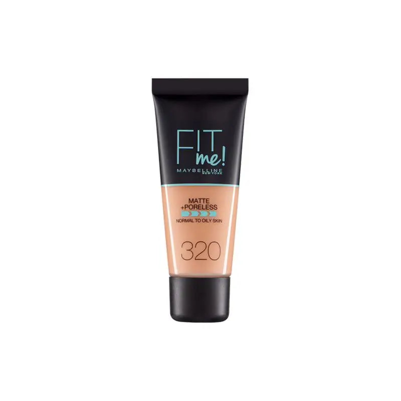 Maybelline New York Fit Me Matte And Refine Pores Shade 320 Natural Tan Makeup Foundation Passt Ihren Ton und Textur dunkle Haut - 30Ml