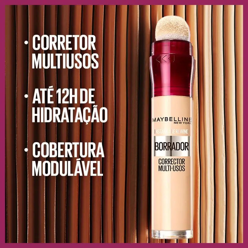 Maybelline New York Mehrzweck-Feuchtigkeits-Concealer Eraser, Farbton 01 Light