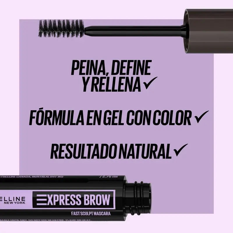Maybelline New York Brow Fast Sculpt Brow Mascara, Farbton 06 Deep Brown